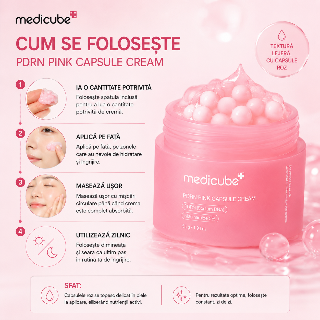 Medicube PDRN Pink Collagen Capsule Cream 55g