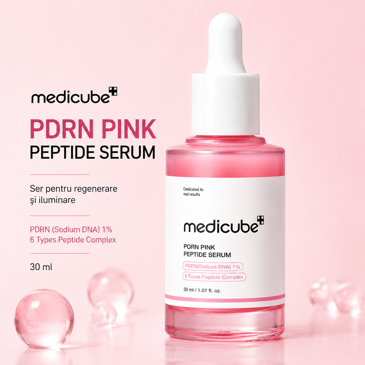 Medicube PDRN Pink Peptide Serum, 30ml