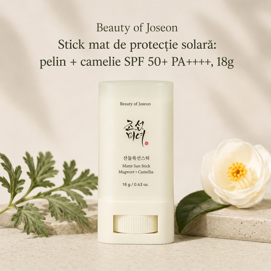 Beauty of Joseon stick mat de protectie solara: pelin + camelie SPF 50+ PA++++, 18g